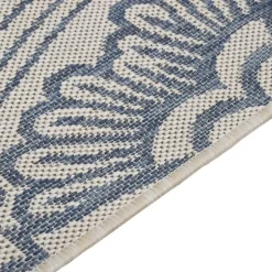 vidaXL - Buitenkleed - Blauw - Kunststof - 80 x 150 cm Outlet