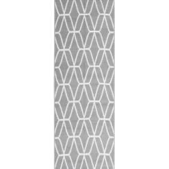 vidaXL - Buitenkleed - Grijs - Polypropyleen - 80 x 250 cm Online