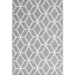 vidaXL - Buitenkleed - Grijs - Polypropyleen - 140 x 200 cm Discount