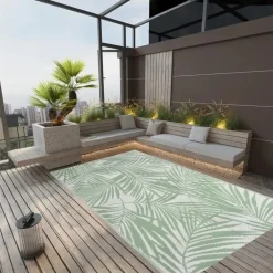 vidaXL - Buitenkleed - Groen - Polypropyleen - 190 x 290 cm Online