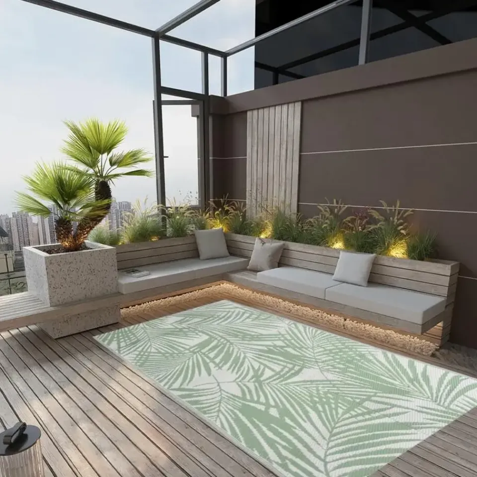 vidaXL - Buitenkleed - Groen - Polypropyleen - 160 x 230 cm Online