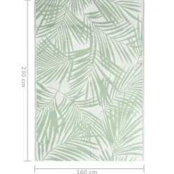 vidaXL - Buitenkleed - Groen - Polypropyleen - 160 x 230 cm Online