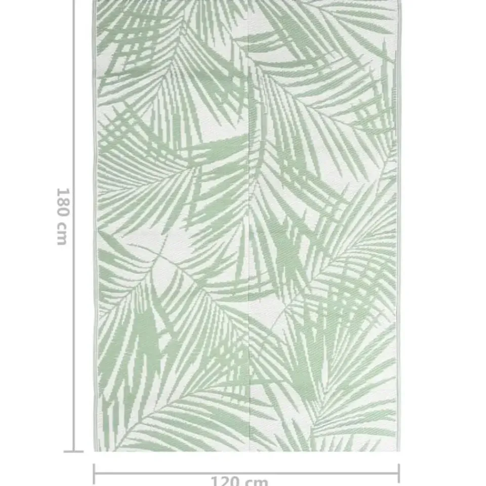 vidaXL - Buitenkleed - Groen - Polypropyleen - 120 x 180 cm Online