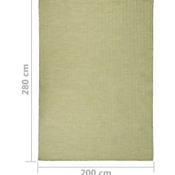vidaXL - Buitenkleed - Groen - Kunststof - 200 x 280 cm Sale