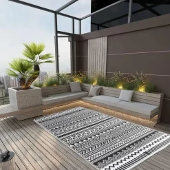 vidaXL - Buitenkleed - Zwart - Polypropyleen - 160 x 230 cm Clearance