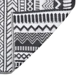 vidaXL - Buitenkleed - Zwart - Polypropyleen - 120 x 180 cm Discount