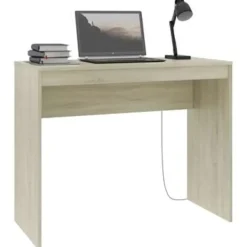 vidaXL - Bureau - Bruin - Bewerkt hout Outlet
