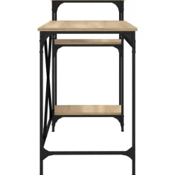 vidaXL - Bureau - Bruin - Bewerkt hout - 135 x 50 x 90 cm New