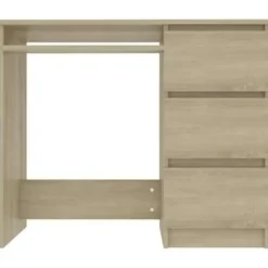 vidaXL - Bureau - Bruin - Bewerkt hout Best