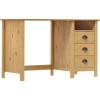 vidaXL - Bureau - Bruin - Grenenhout - 120 x 50 x 74 cm Sale