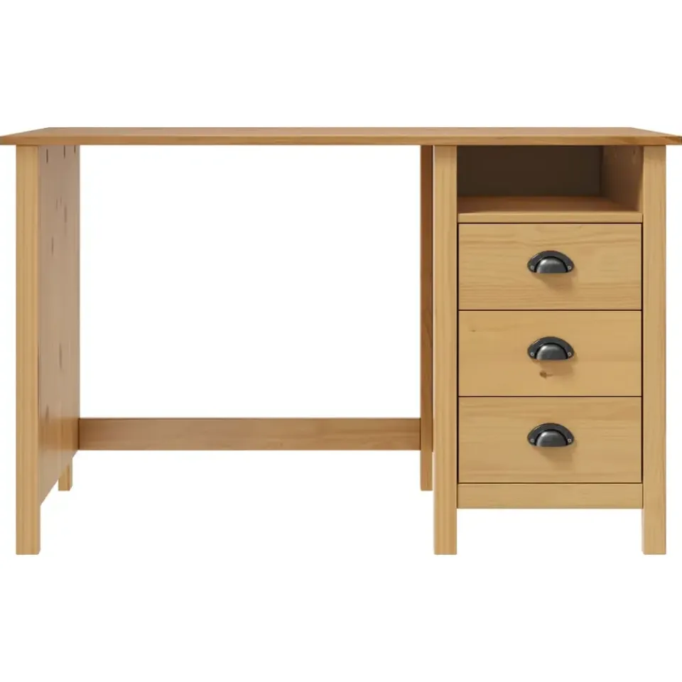 vidaXL - Bureau - Bruin - Grenenhout - 120 x 50 x 74 cm Sale