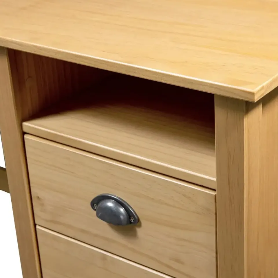 vidaXL - Bureau - Bruin - Grenenhout - 120 x 50 x 74 cm Sale