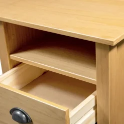 vidaXL - Bureau - Bruin - Grenenhout - 120 x 50 x 74 cm Sale