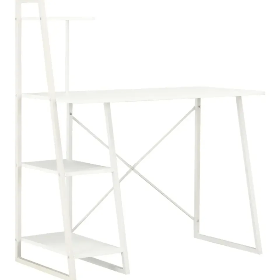 vidaXL - Bureau - Wit - Bewerkt hout Hot