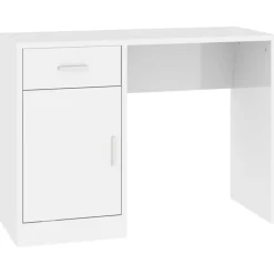 vidaXL - Bureau - Wit - Bewerkt hout Clearance