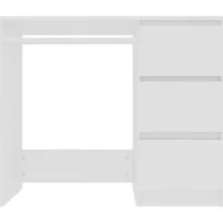 vidaXL - Bureau - Wit - Bewerkt hout Clearance