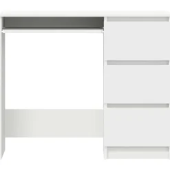 vidaXL - Bureau - Wit - Bewerkt hout Clearance