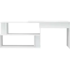vidaXL - Bureau - Wit - Bewerkt hout Hot