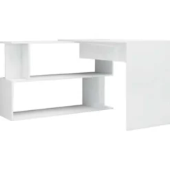 vidaXL - Bureau - Wit - Bewerkt hout Hot