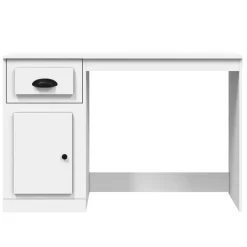 vidaXL - Bureau - Wit - Bewerkt hout Outlet
