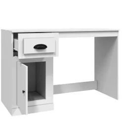vidaXL - Bureau - Wit - Bewerkt hout Outlet