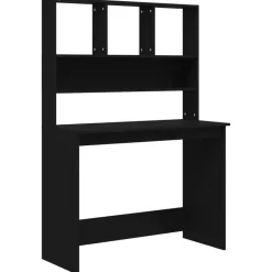 vidaXL - Bureau - Zwart - Bewerkt hout Clearance