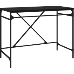 vidaXL - Bureau - Zwart - Bewerkt hout Clearance