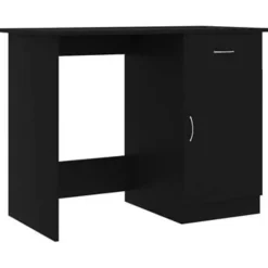 vidaXL - Bureau - Zwart - Bewerkt hout Sale