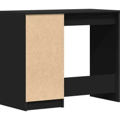 vidaXL - Bureau - Zwart - Bewerkt hout
