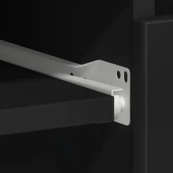 vidaXL - Bureau - Zwart - Bewerkt hout