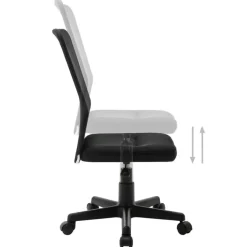 vidaXL - Bureaustoel - Zwart - Gaas Outlet