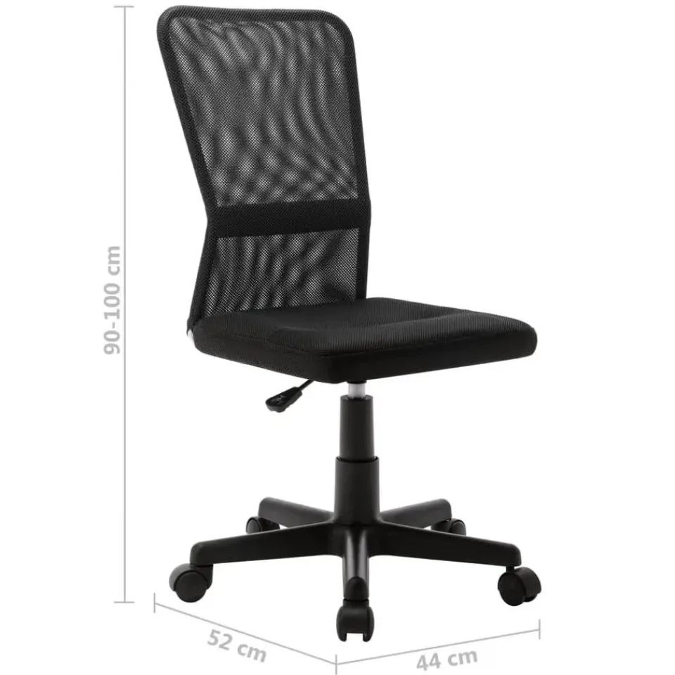 vidaXL - Bureaustoel - Zwart - Gaas Outlet