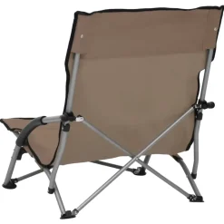 vidaXL - Campingstoel - Taupe - Stof - 2 stuks New