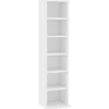 vidaXL - Cd-kast - Wit - Bewerkt hout Online