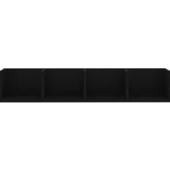 vidaXL - Cd-rek - Zwart - Bewerkt hout Discount