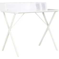 vidaXL - Computertafel - Wit - Bewerkt hout Online