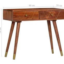 vidaXL - Console Tafel - Bruin - Acaciahout Sale