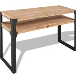 vidaXL - Consoletafel - Bruin - Hout New