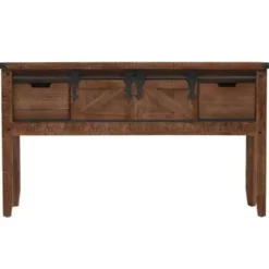 vidaXL - Consoletafel - Bruin - Hout Best