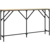 vidaXL - Consoletafel - Sonoma eiken - Bewerkt hout - 140x23x75 cm Sale