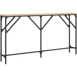 vidaXL - Consoletafel - Sonoma eiken - Bewerkt hout - 140x23x75 cm Sale