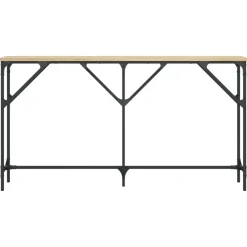 vidaXL - Consoletafel - Sonoma eiken - Bewerkt hout - 140x23x75 cm Sale