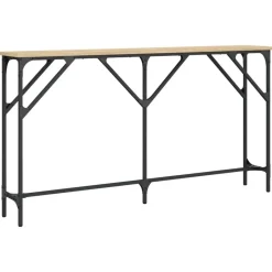 vidaXL - Consoletafel - Sonoma eiken - Bewerkt hout - 140x23x75 cm Sale