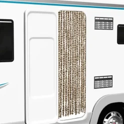 vidaXL - Deurgordijn - Beige - Polypropyleen Online