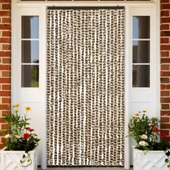 vidaXL - Deurgordijn - Beige - Polypropyleen - 90 x 220 cm Discount