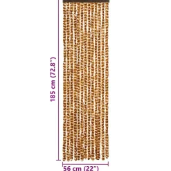 vidaXL - Deurgordijn - Geel - Polypropyleen Outlet