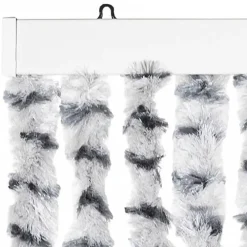 vidaXL - Deurgordijn - Grijs - Polypropyleen