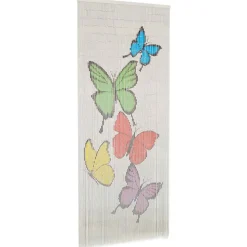 vidaXL - Deurgordijn - Multikleur - Bamboe - 90 x 200 cm Discount