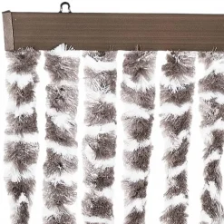 vidaXL - Deurgordijn - Taupe - Polypropyleen Clearance