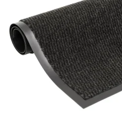 vidaXL - Deurmat - Zwart - Stof - 120 x 180 cm - 2 stuks Clearance